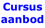 Cursus aanbod
